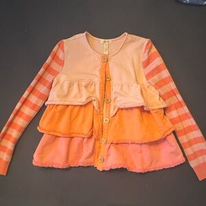Matilda Jane girls ruffled jacket kids sweater size 8